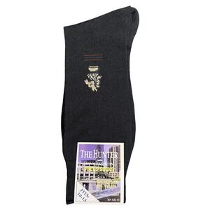Vintage The Hunter Dress Socks Men Size 10-13 Black NEW